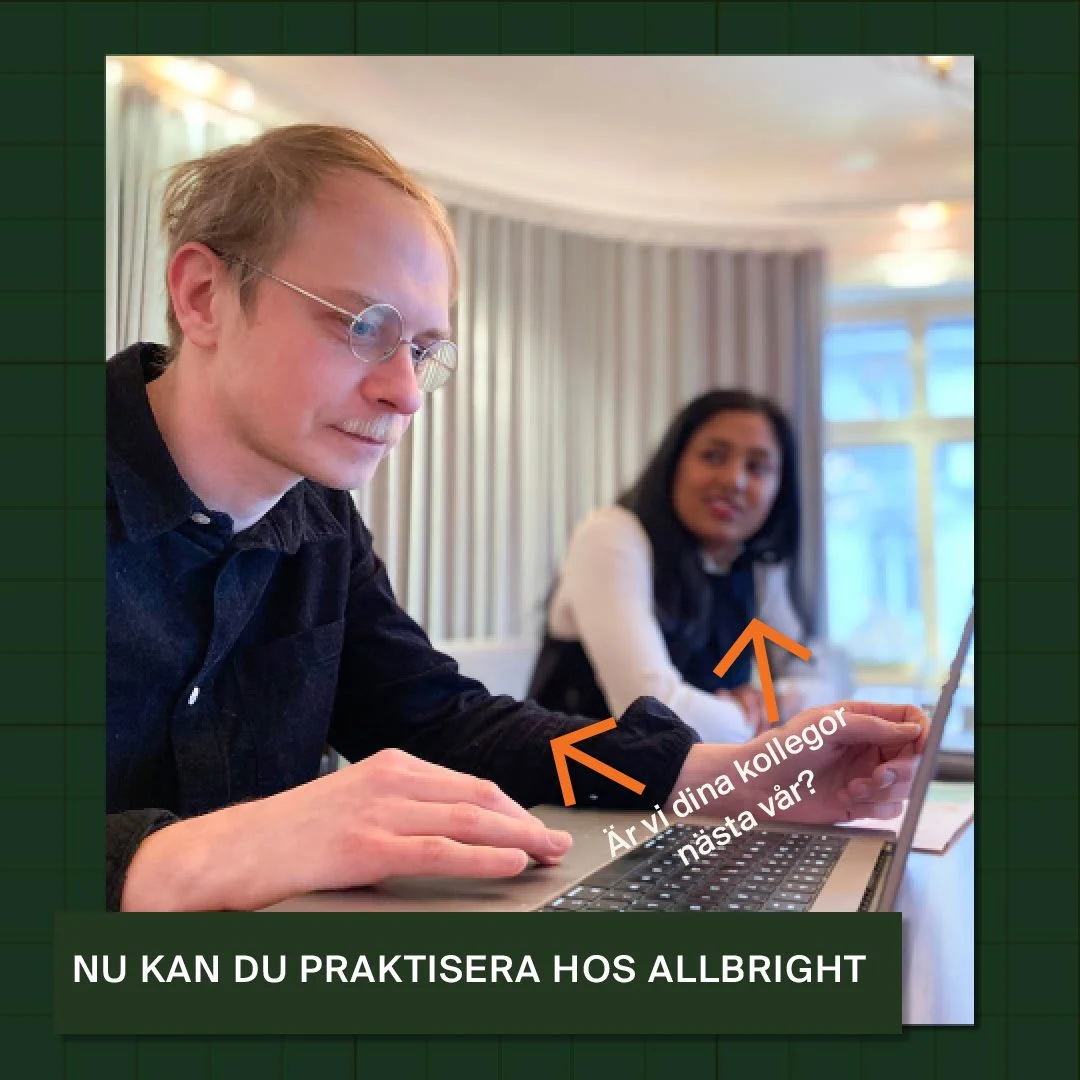 Gör praktik hos Allbright våren 2025 – Kommunikation och opinion 