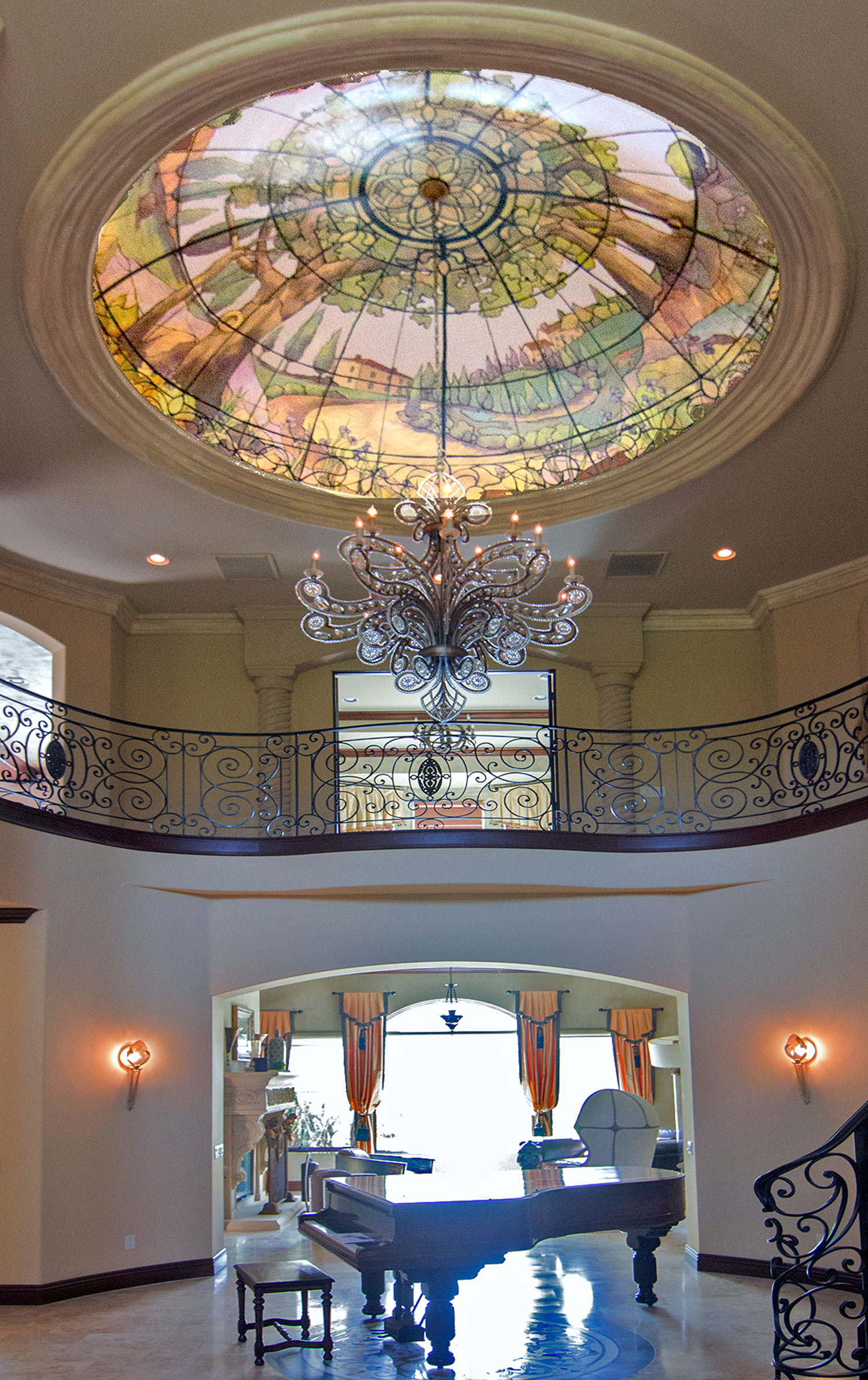 Foyer, Tuscany Stained-glass Effect