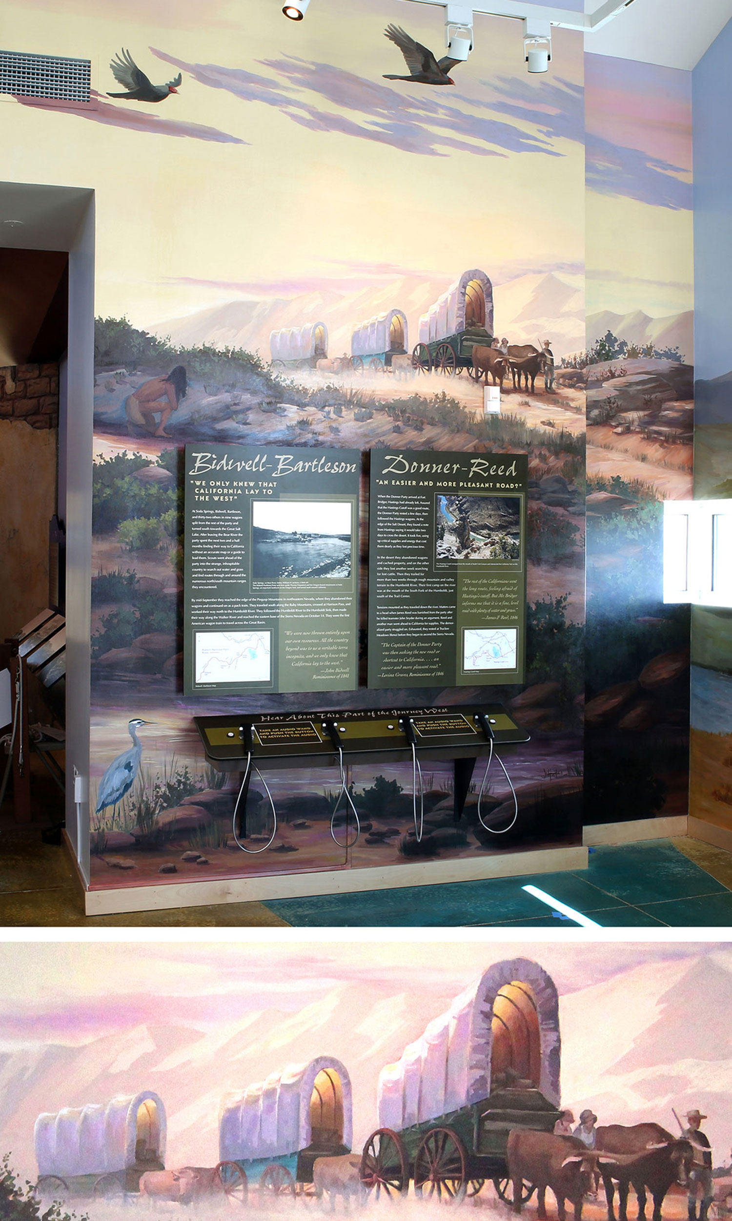 Mural 1: “Arrival of the Pioneers”