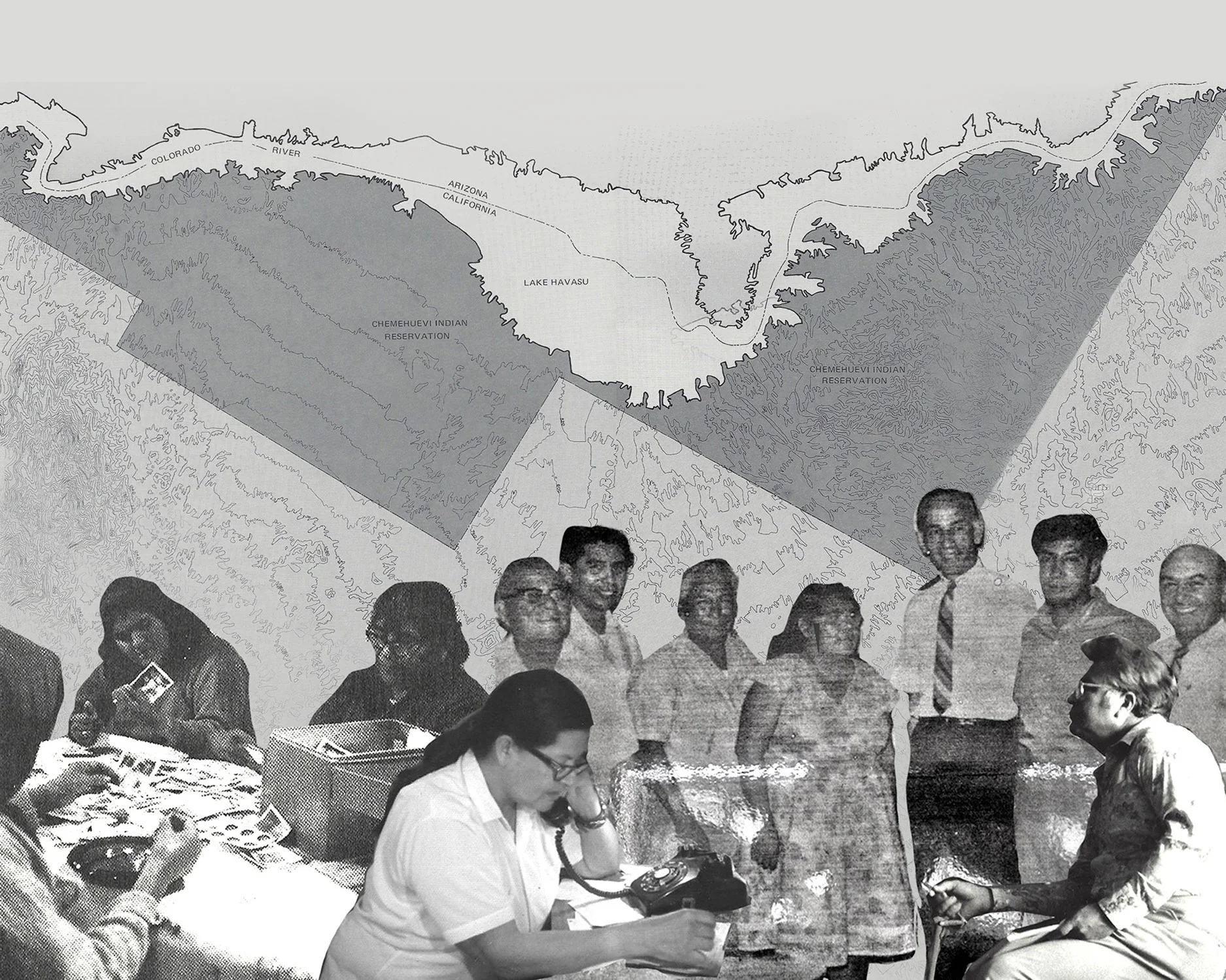 Mural 3: Photo Mockup of Old Photos