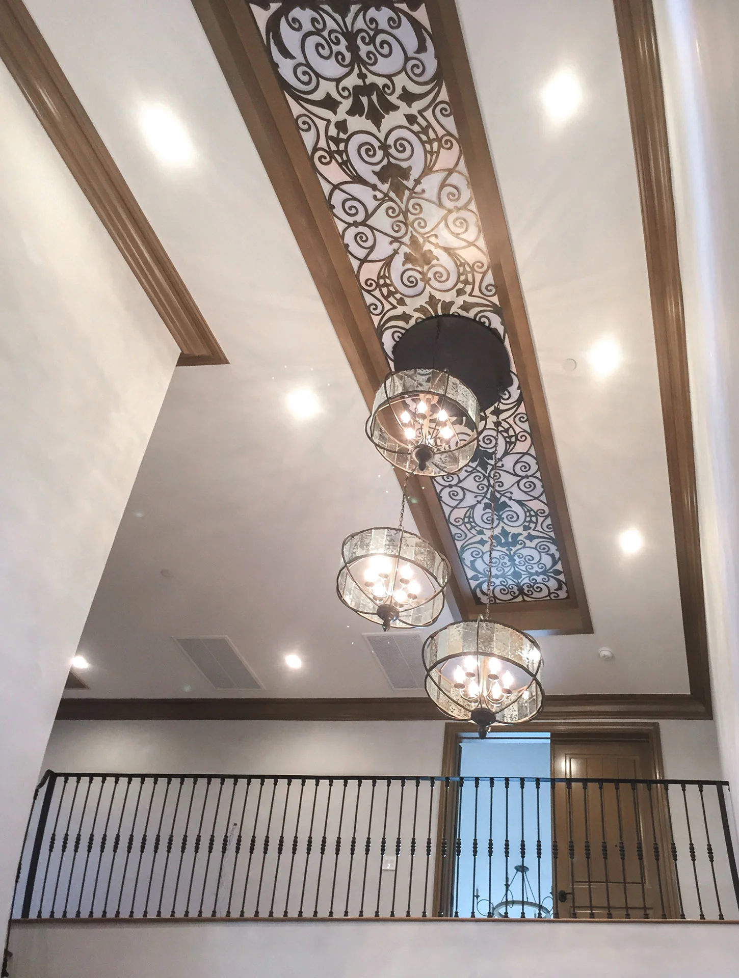 Entry Ceiling, Stained Glass Mural