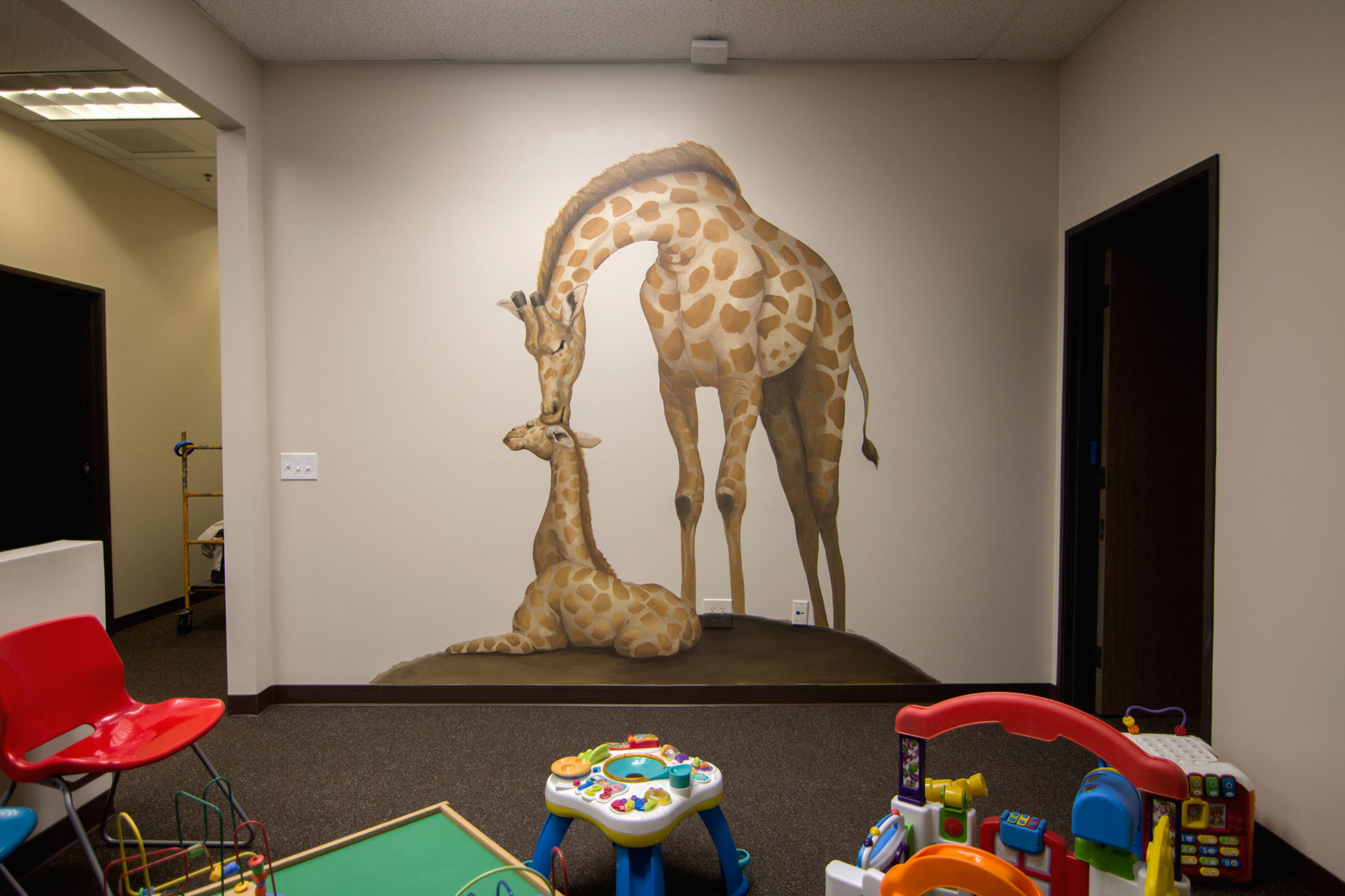  Giraffe Mural 