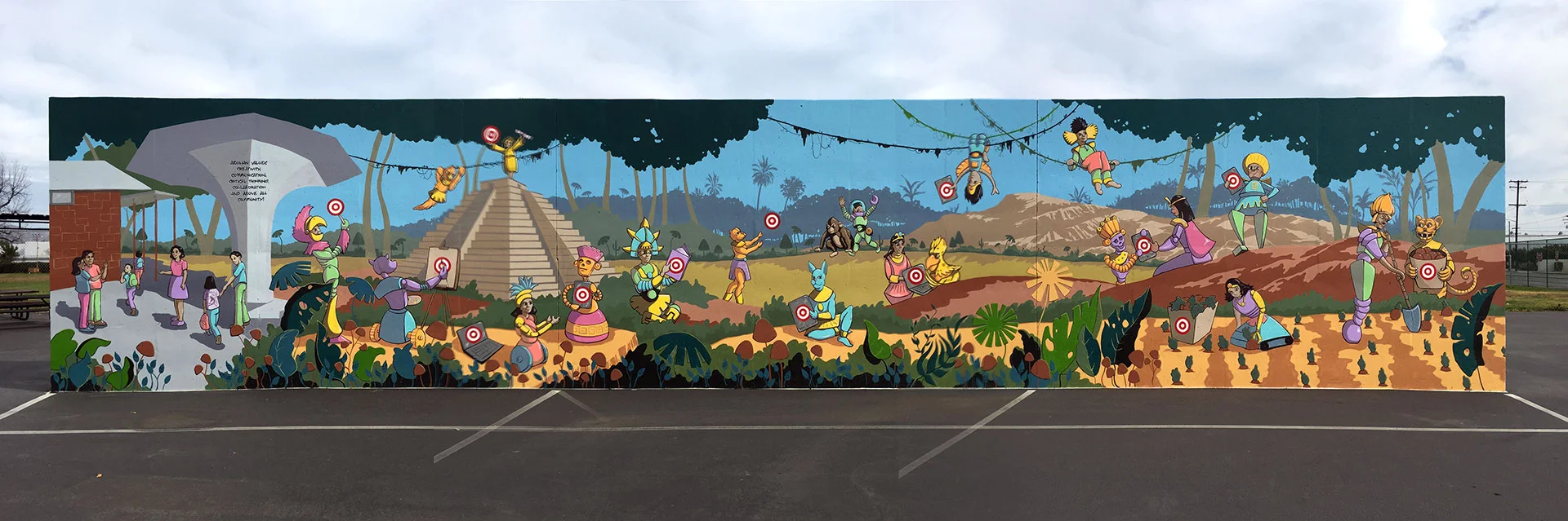 Aeolian Elementary School Handball Court, Aztec Game