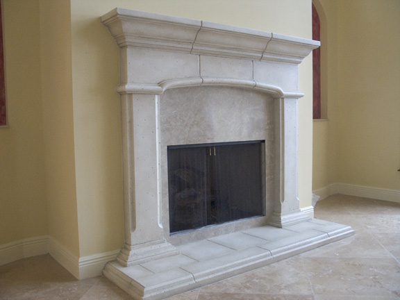  Faux Finished Fireplace 