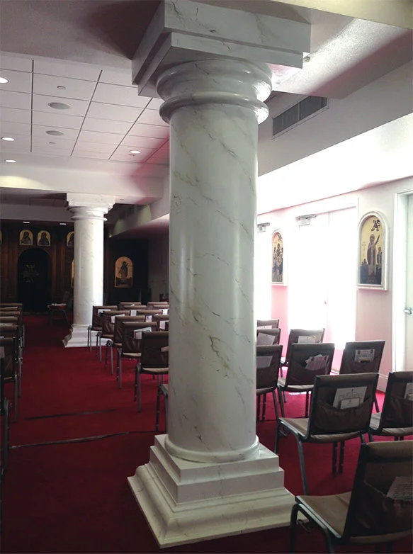 Faux Marble Column