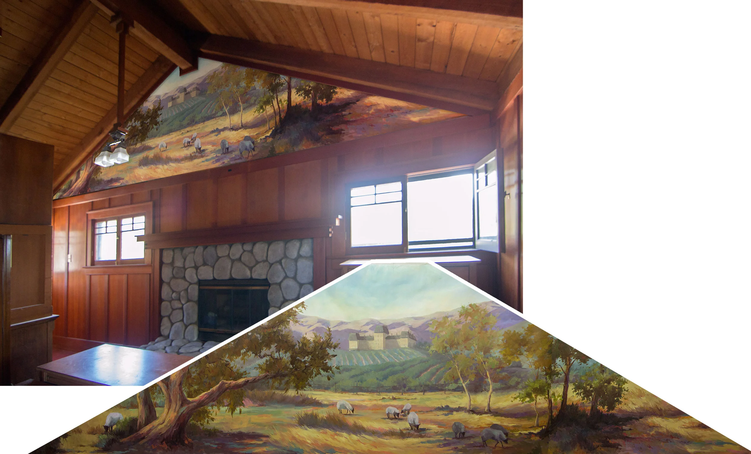Raymond Hotel Historical Mural