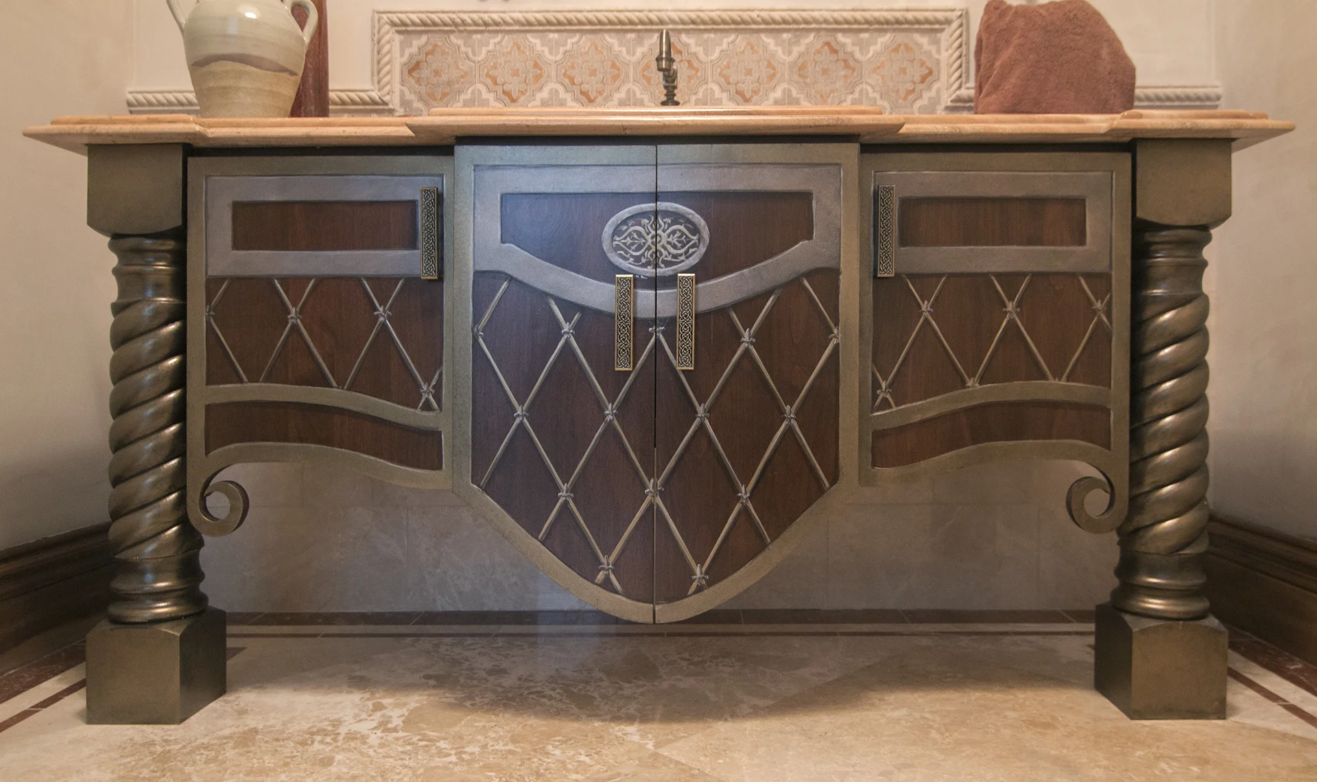 Walnut Powder Room