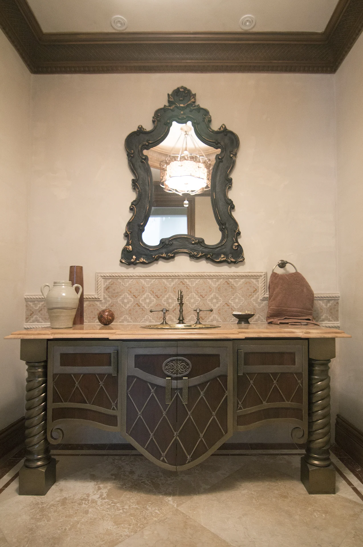 Walnut Powder Room
