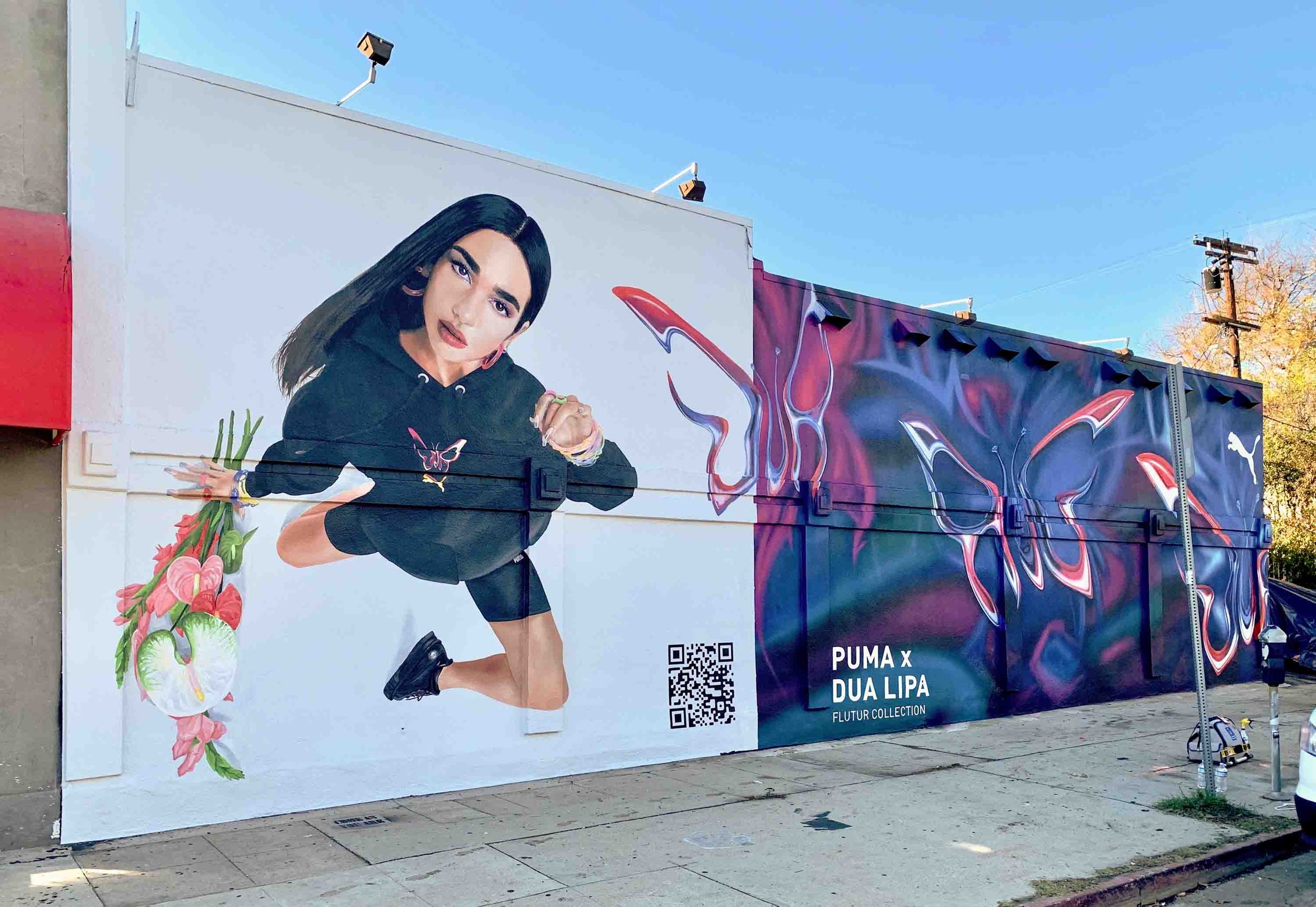 Puma + Dua Lipa Promotion Mural