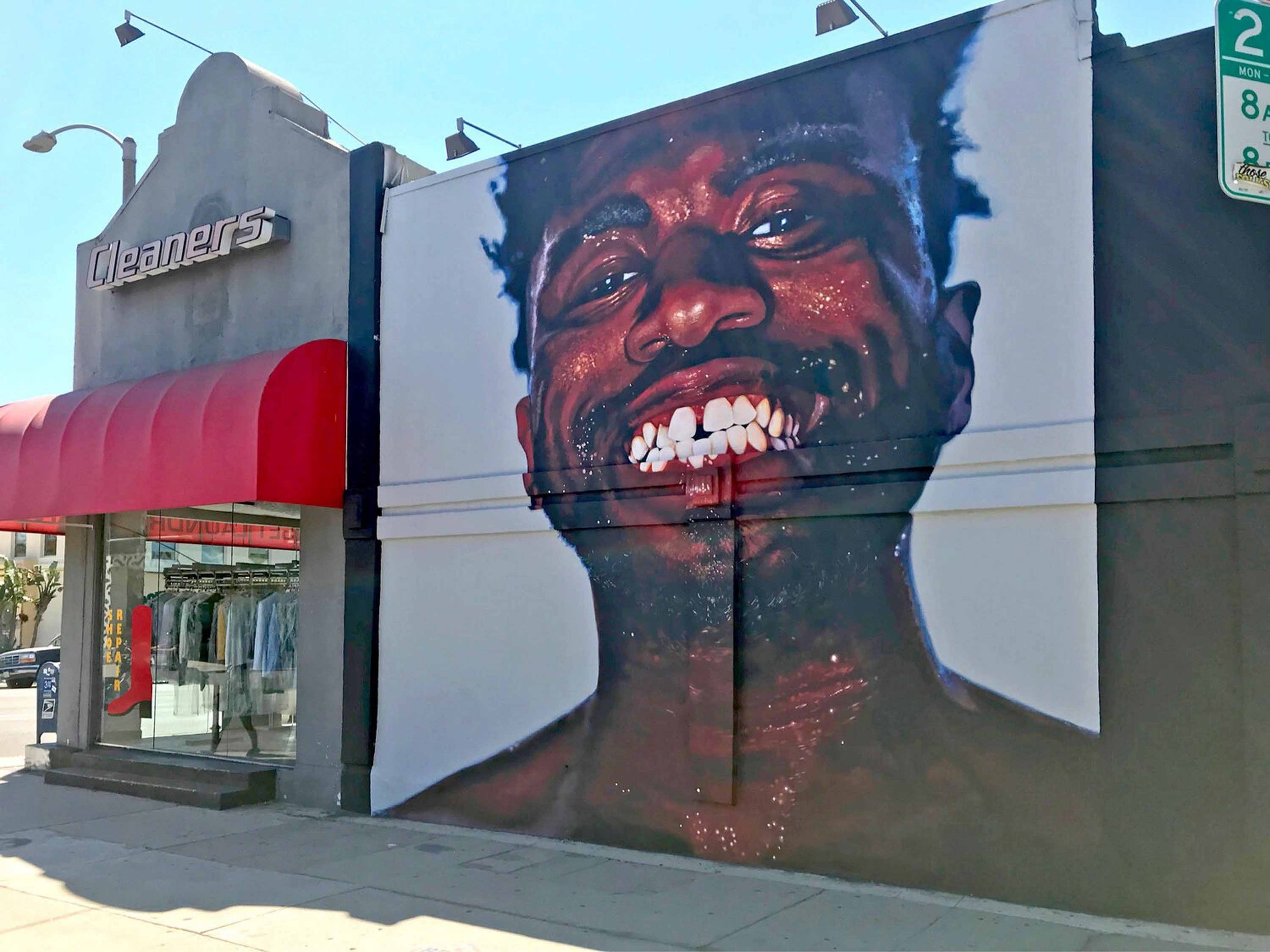 Kevin Abstract Album Mural