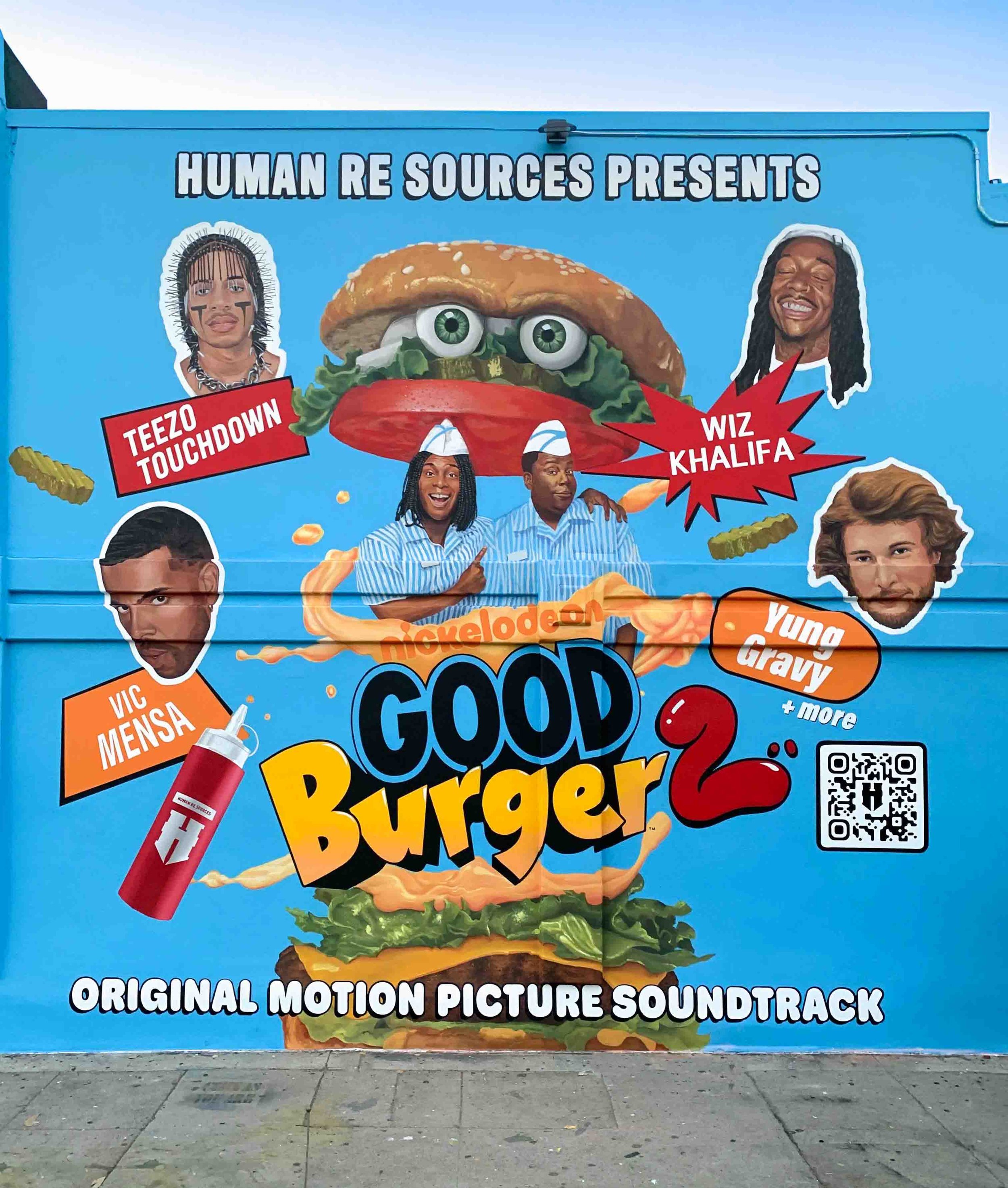 Good Burger 2 Painted Advertising Mural | West Hollywood, CA