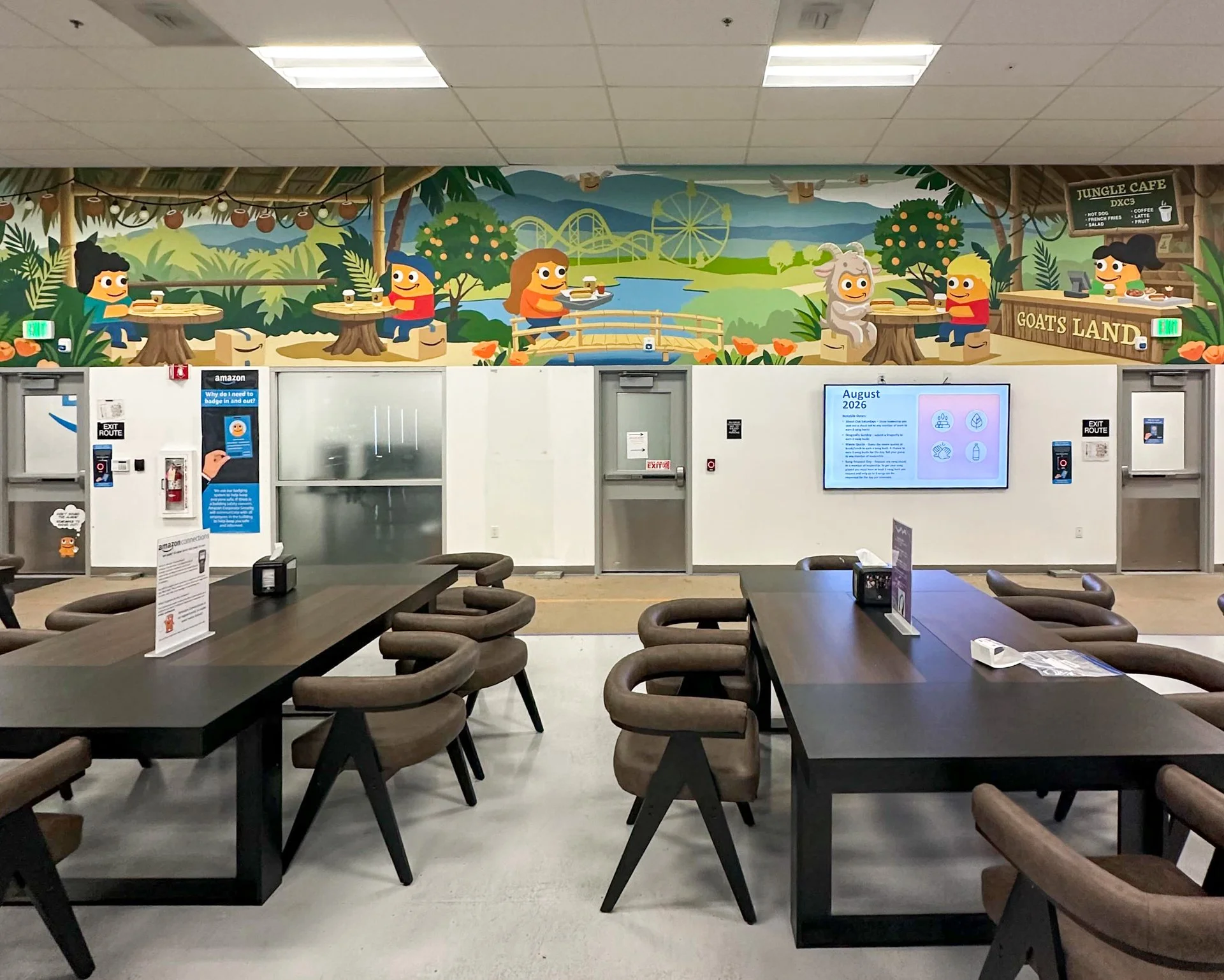Amazon Break Room Mural | Anaheim, CA