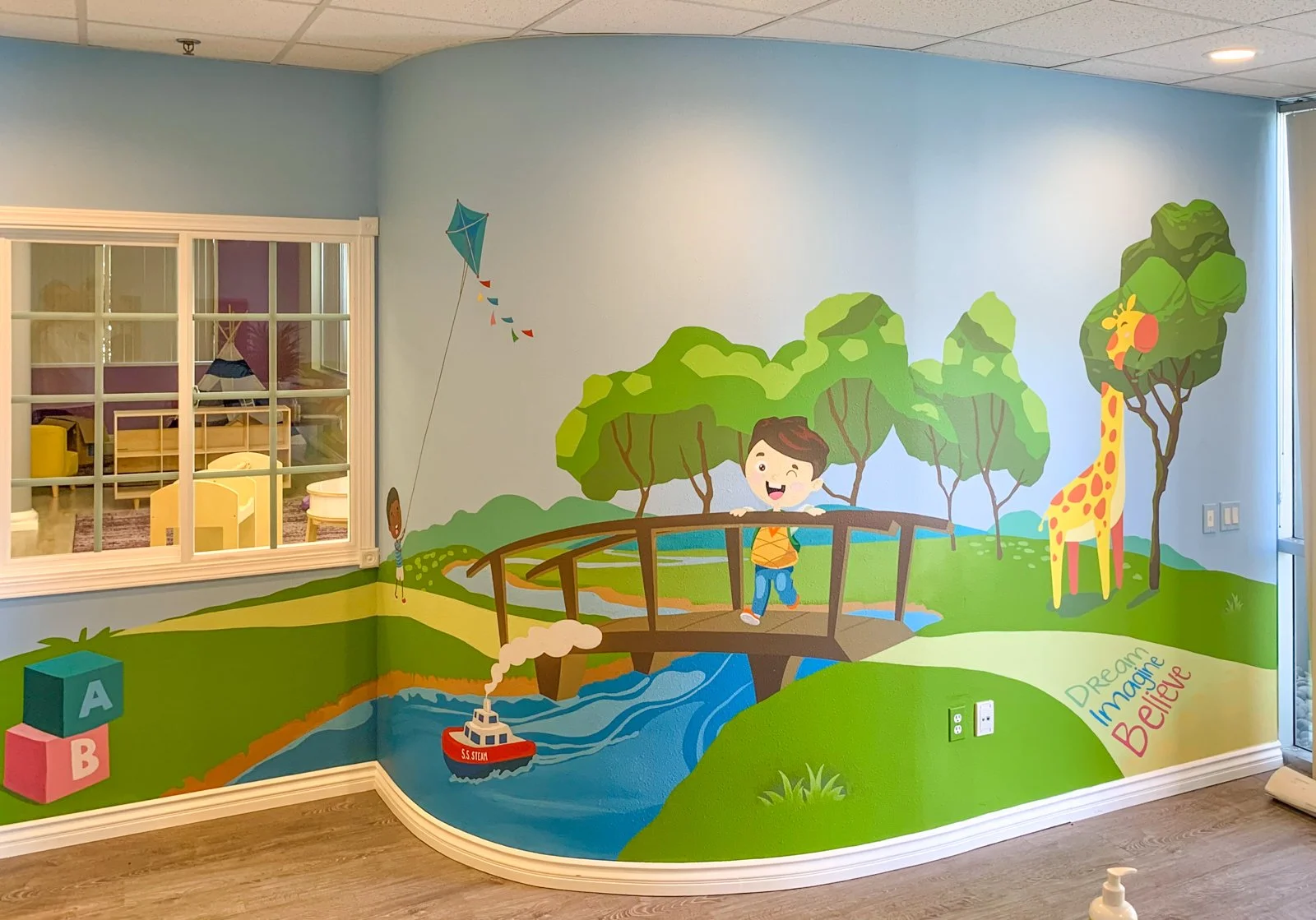Hand painted School Murals And Signage