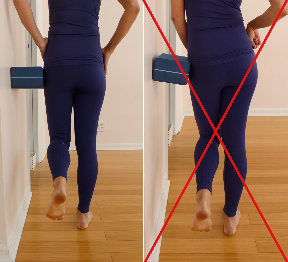 1. HOLD BLOCK AT THE WALL WITHOUT DROPPING HIP