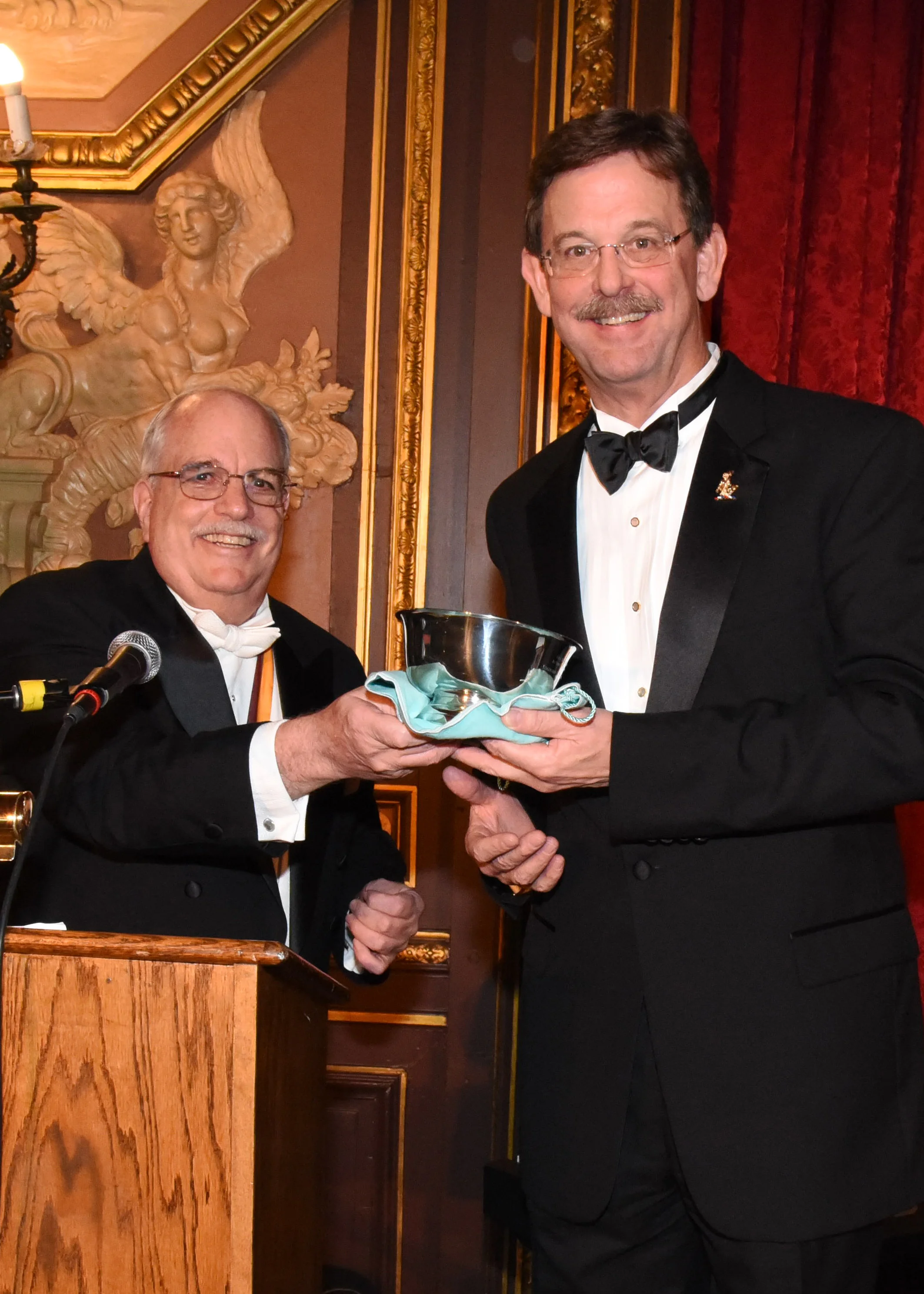 2015 Townsend Honoree Stephen C. White, with 98th NES President Jay Sherwood.