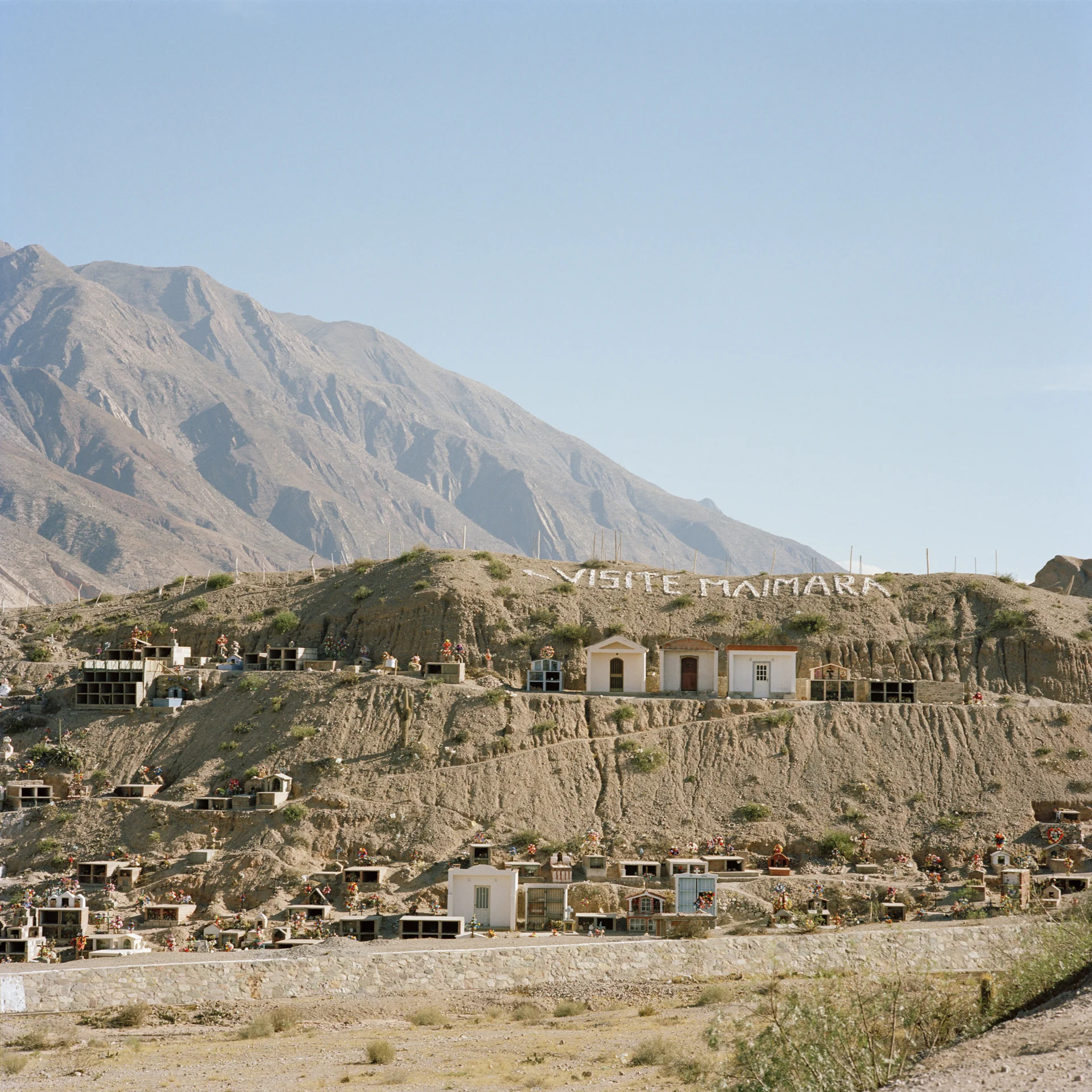 Jujuy Province. Maimara. Modern Indian cemetery.