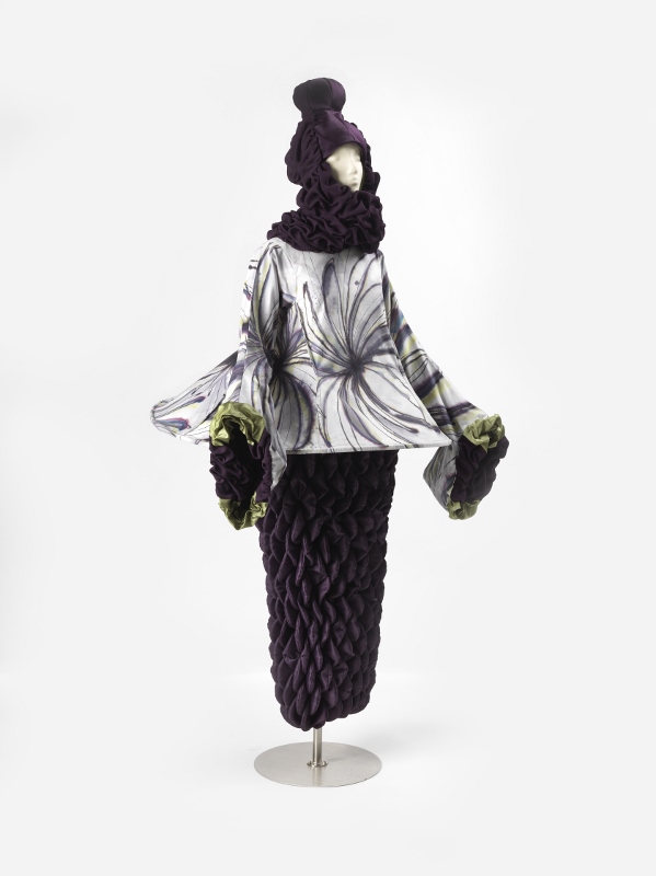 GIRL WITH PURPLE FLOWER