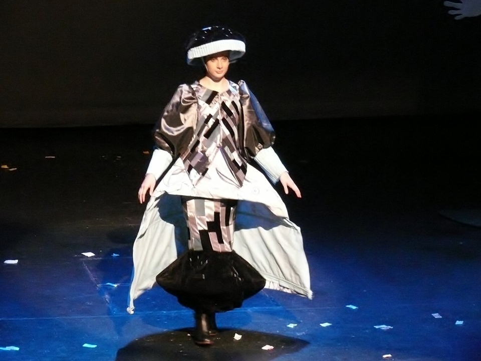 Girl in Silver and Blue
