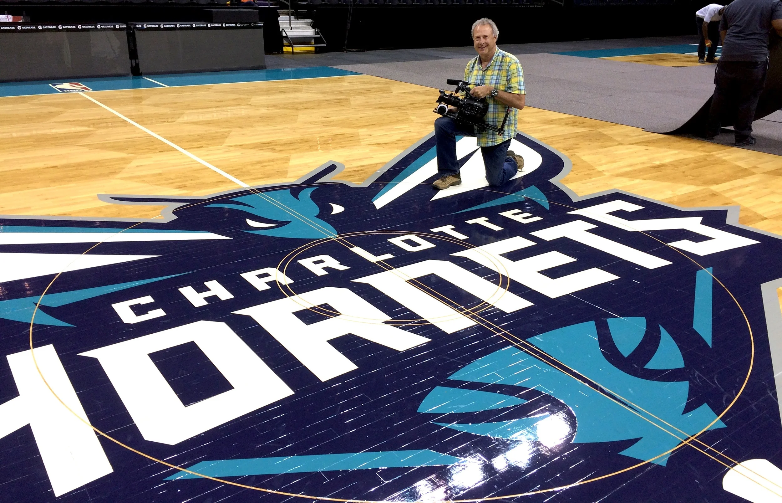 Videowerks Shoots NBA Media Day event day for Charlotte Hornets.