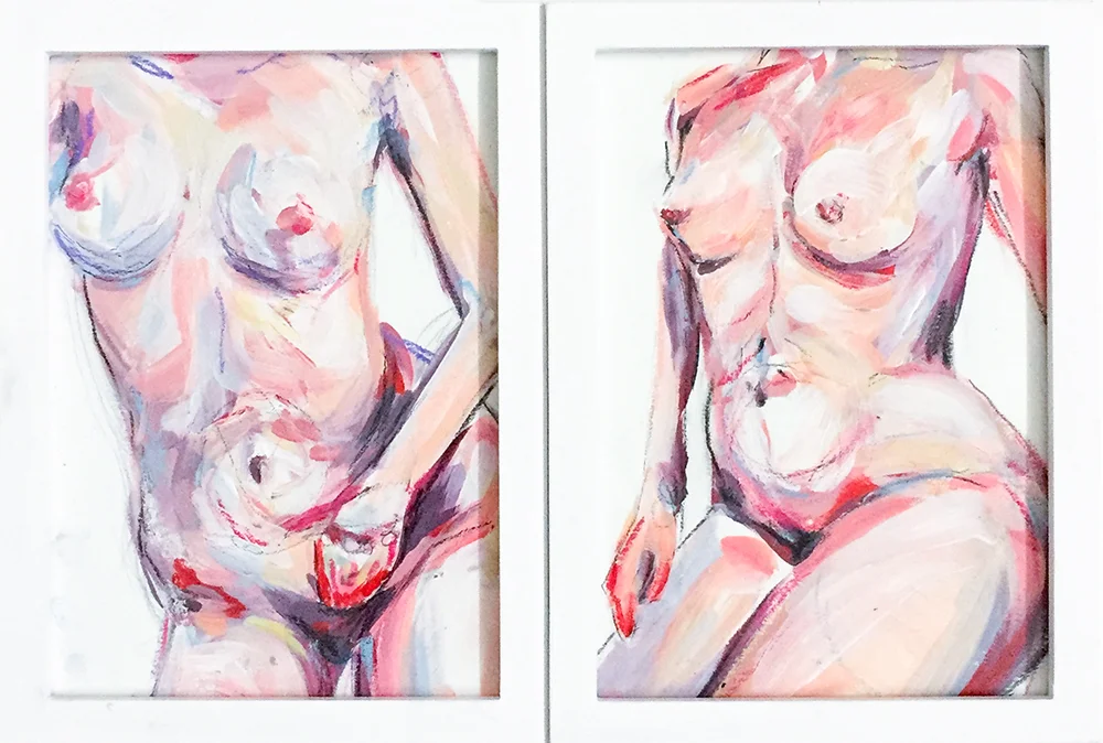  Acrylic on Paper  5"x 7" each&nbsp; 