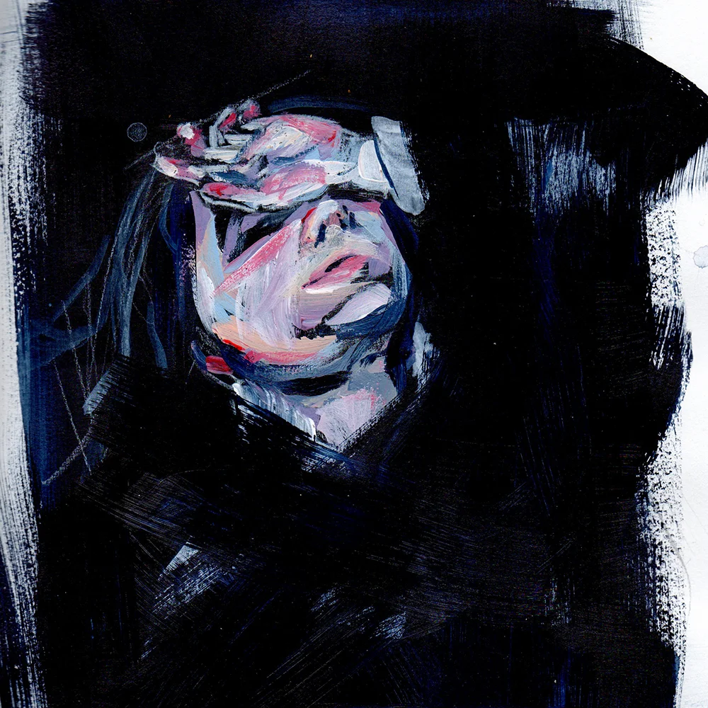 Acrylic on Paper 9" x 12" 