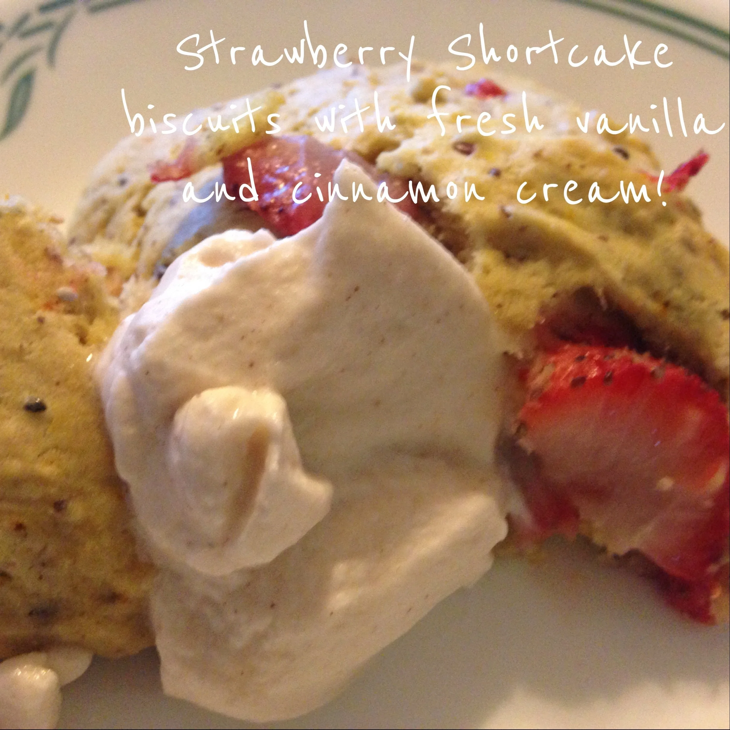 Strawberry Shortcake Biscuits with Fresh Whipped Cream