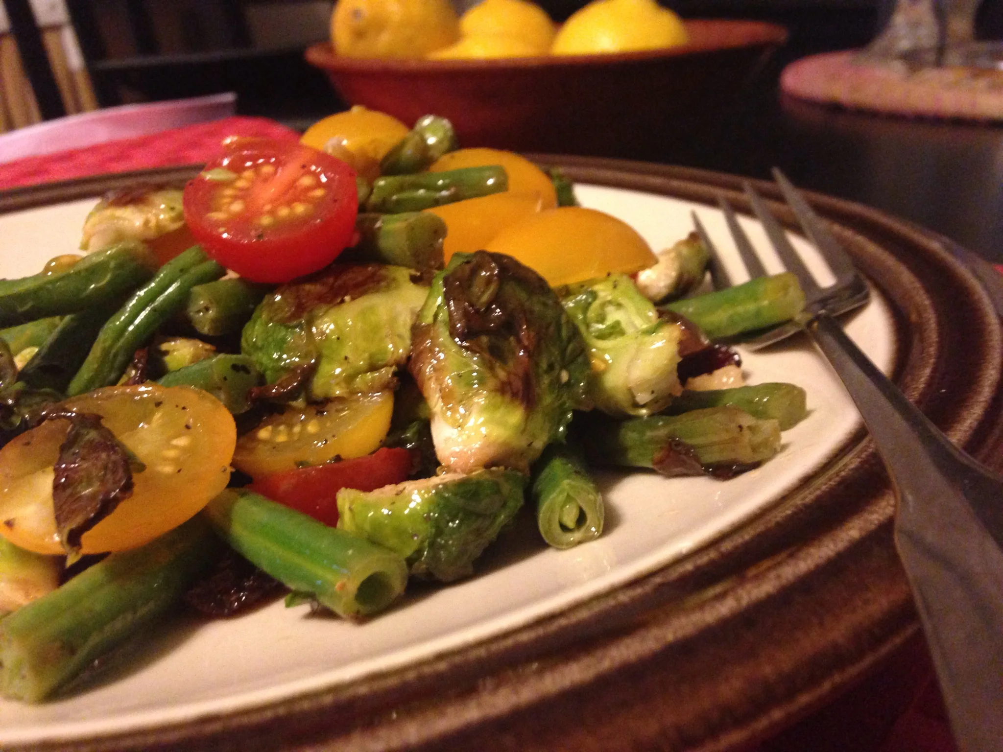 Farmer's Market Salad or Brussels Sprouts Take Center Stage