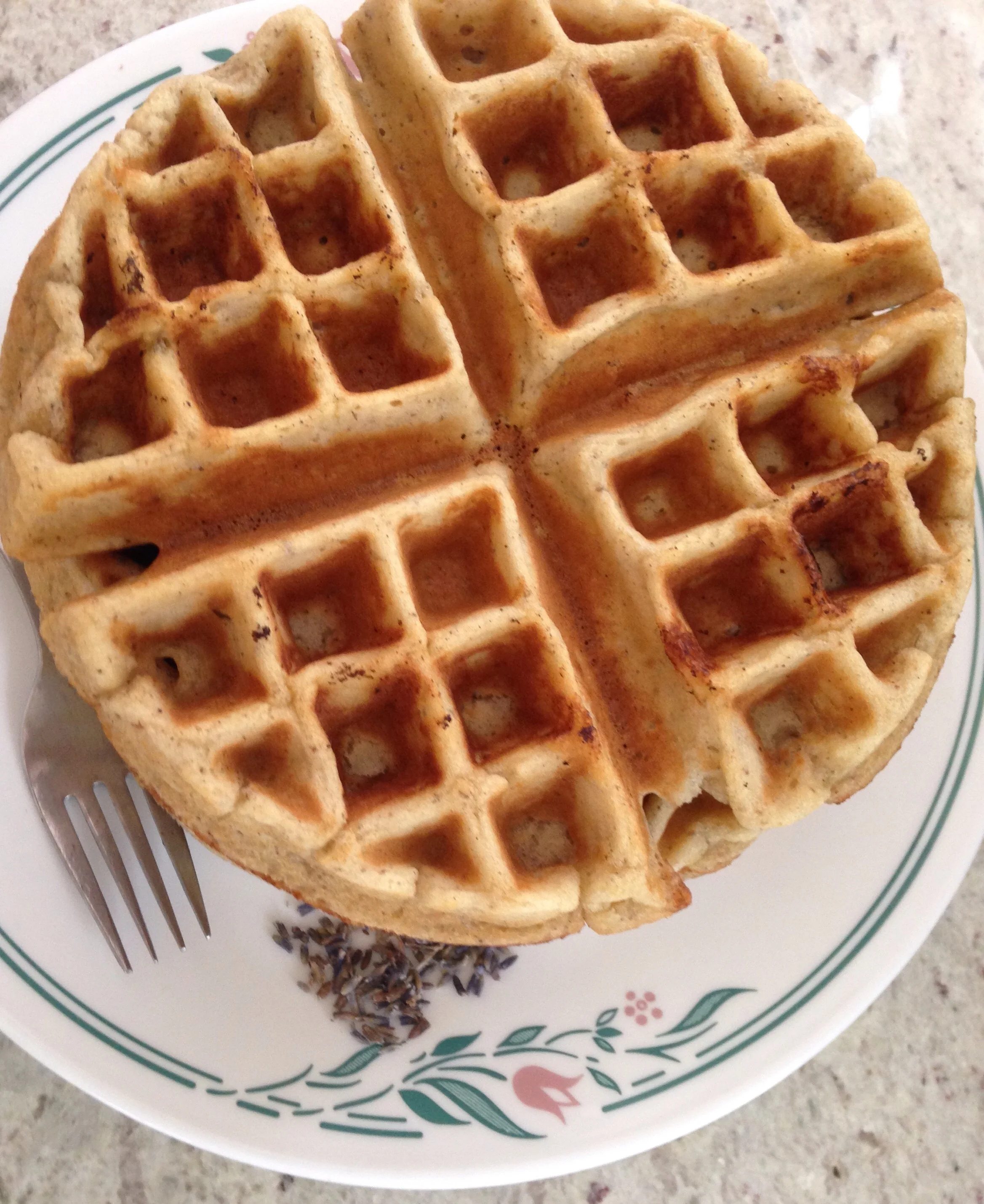 Lavender Buttermilk Waffles