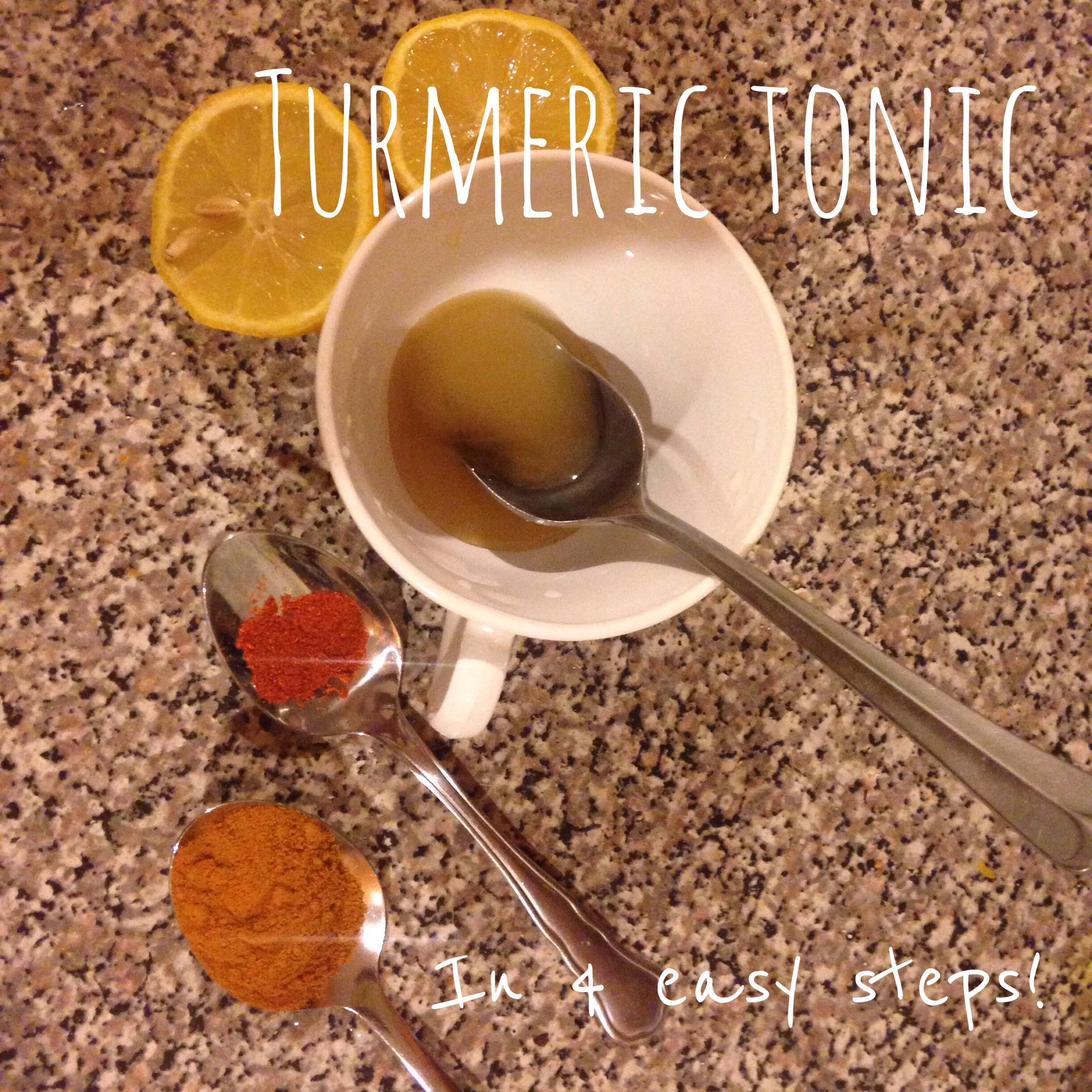 Turmeric Tonic in Four Easy Steps!