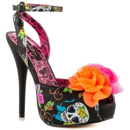 day of the dead high heels