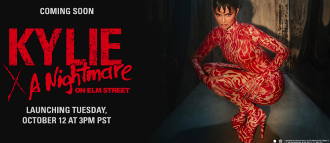Kylie Jenner is launching a line of 'Nightmare on Elm Street'-themed cosmetics for Halloween