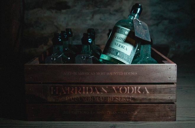 Harridan Vodka created a 'Paranormal Reserve' vodka which they'd aged in haunted houses, included the 'Conjuring' home!
