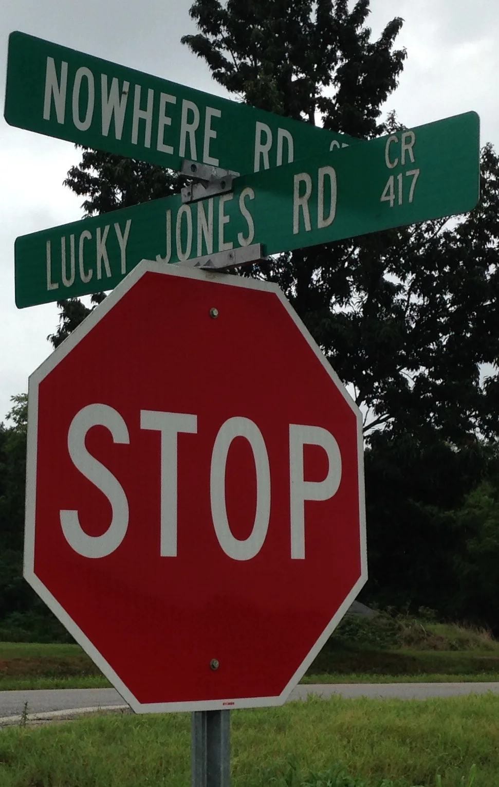 Nowhere Road meets Lucky Jones Road