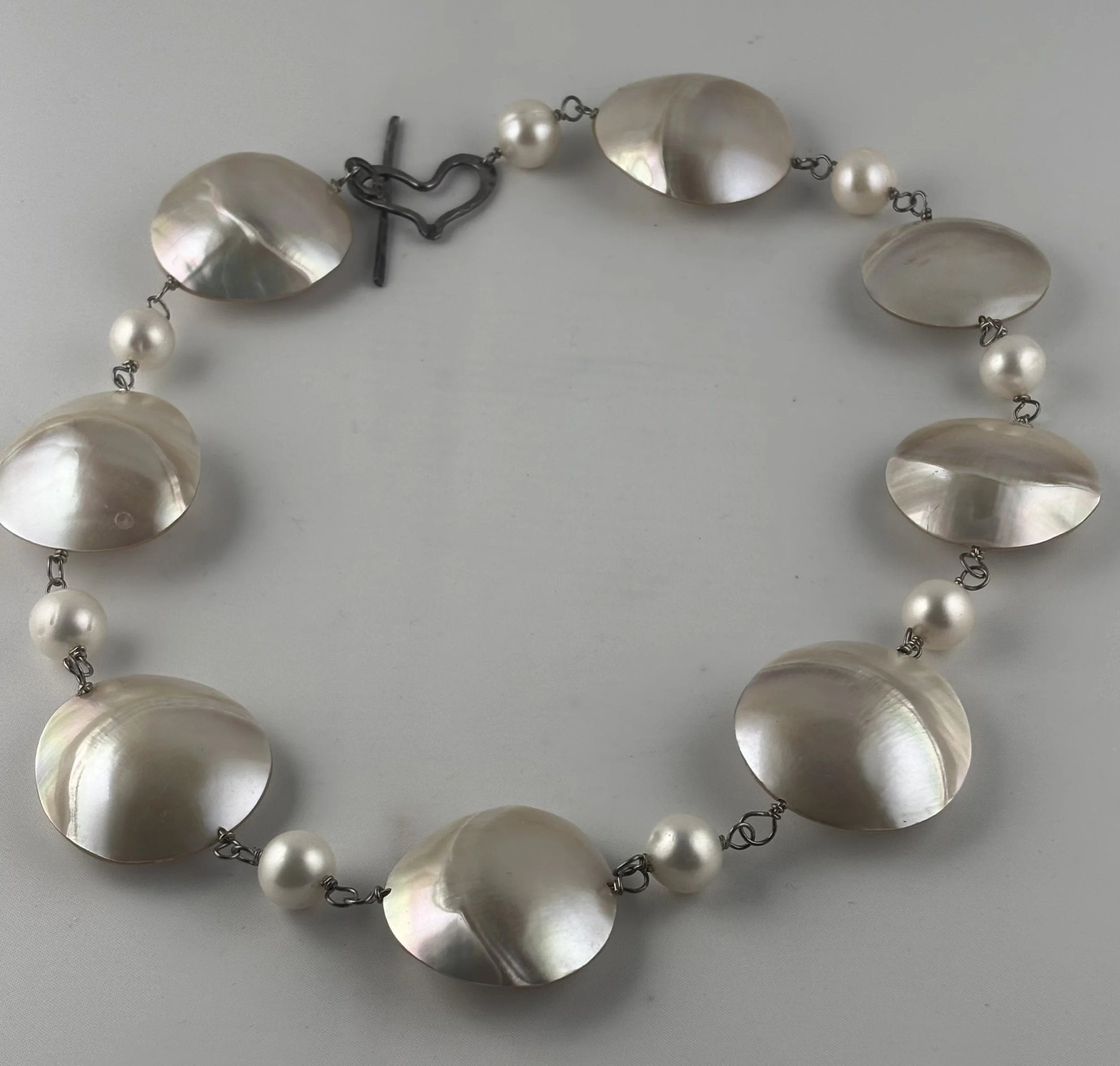 White Nautilus with pearls