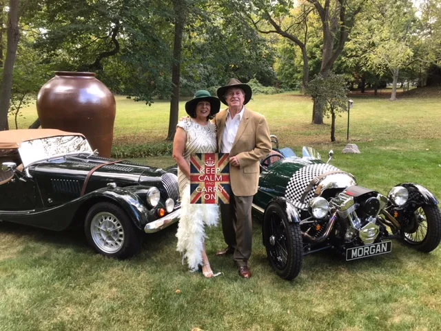 Rich and Dee's Morgan Plus 8 and 3 Wheeler