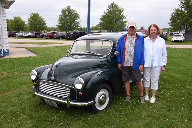 Greg and Chris O. with Morris Minor