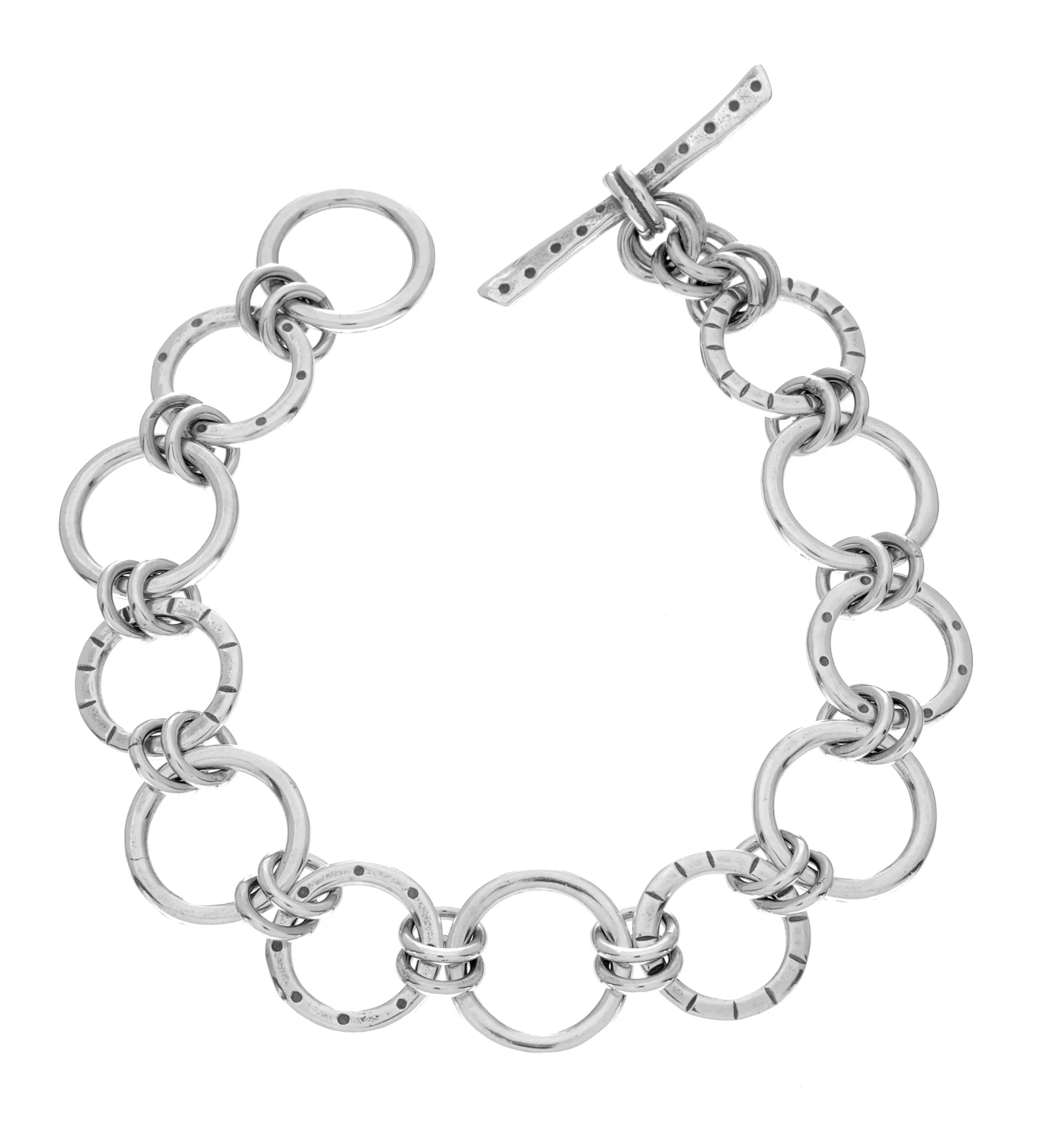 stamped chain bracelet