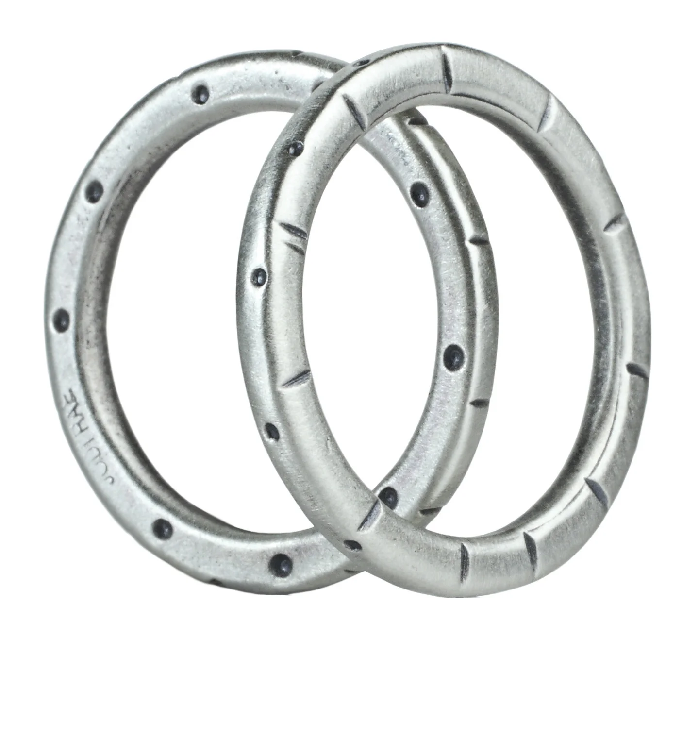 Sterling Silver Stamped stack Rings