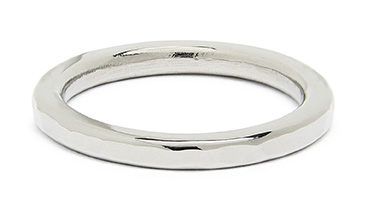 palladium white gold wedding band
