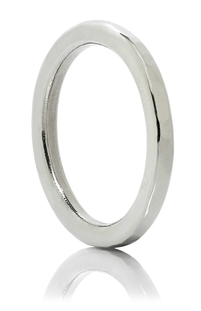 palladium white gold wedding band