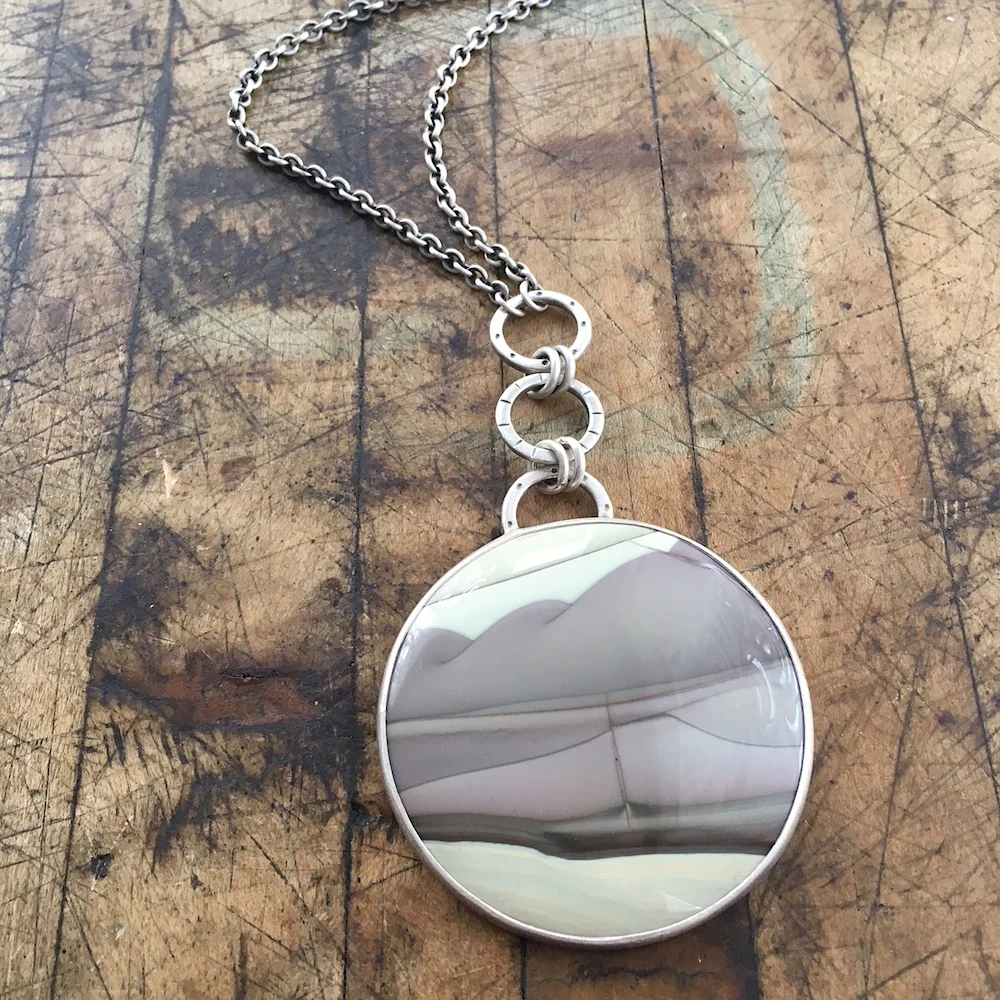 One of a kind Imperial jasper necklace