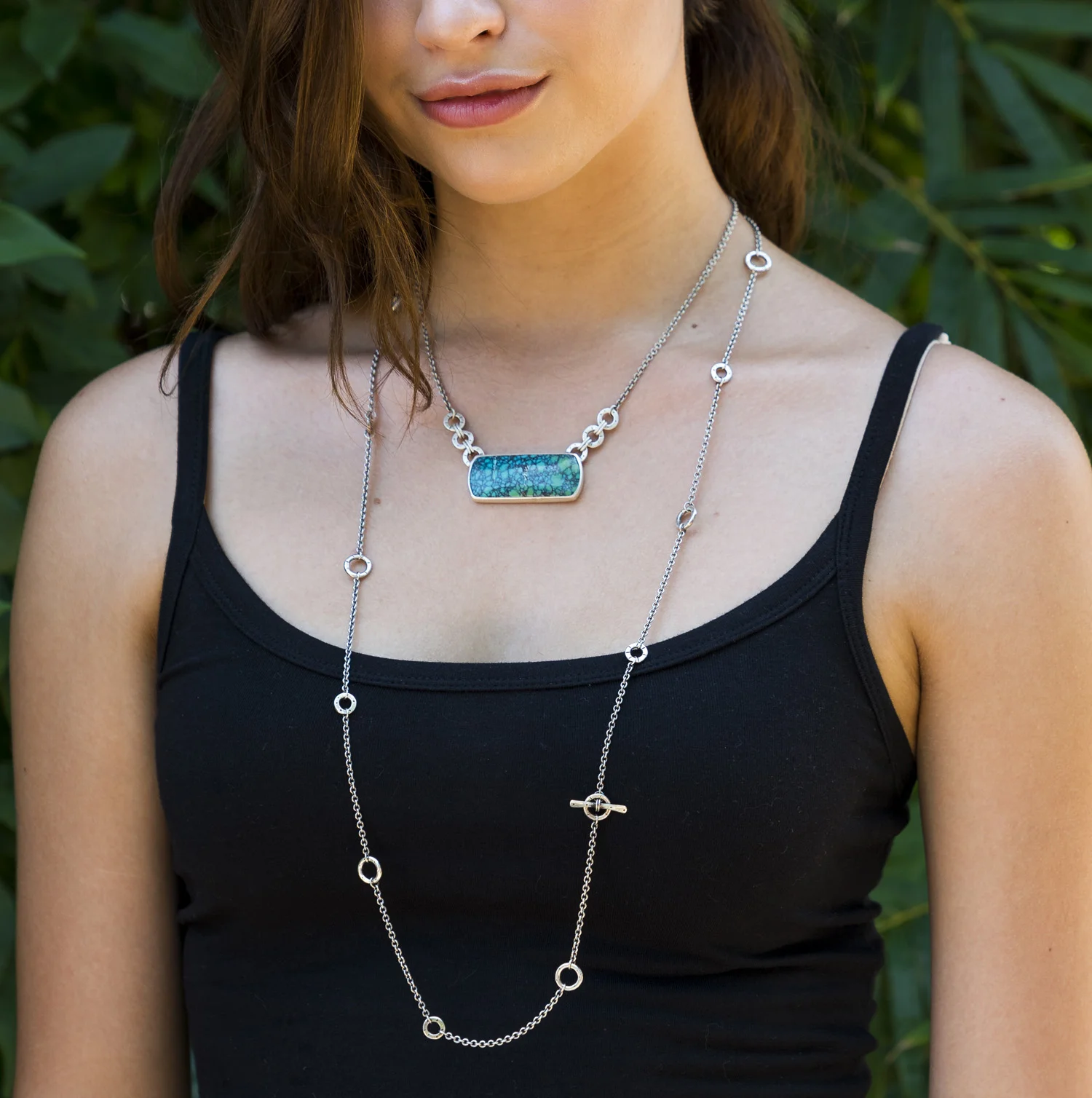 mini wrap necklace layered