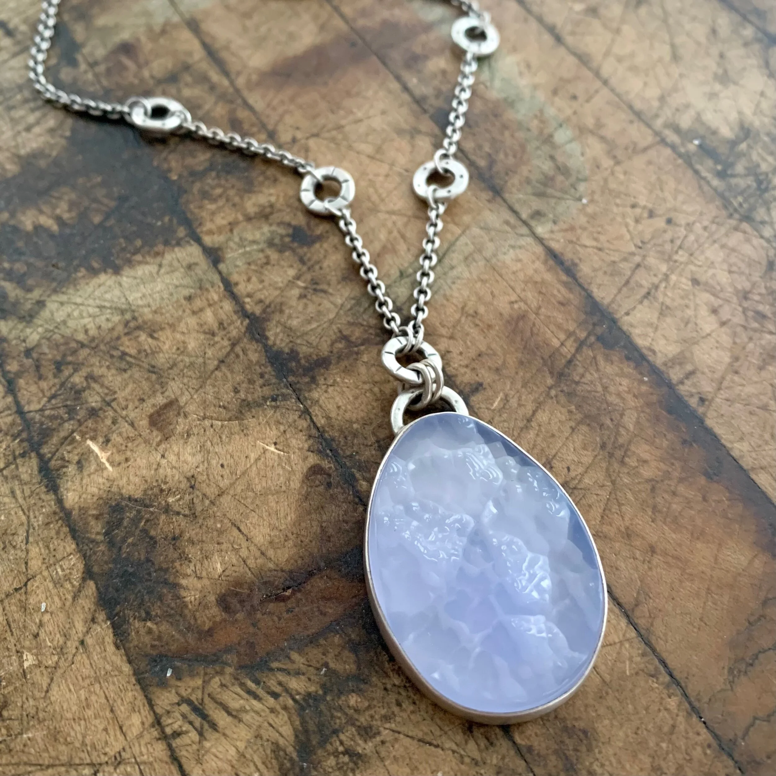 Turkish chalcedony necklace