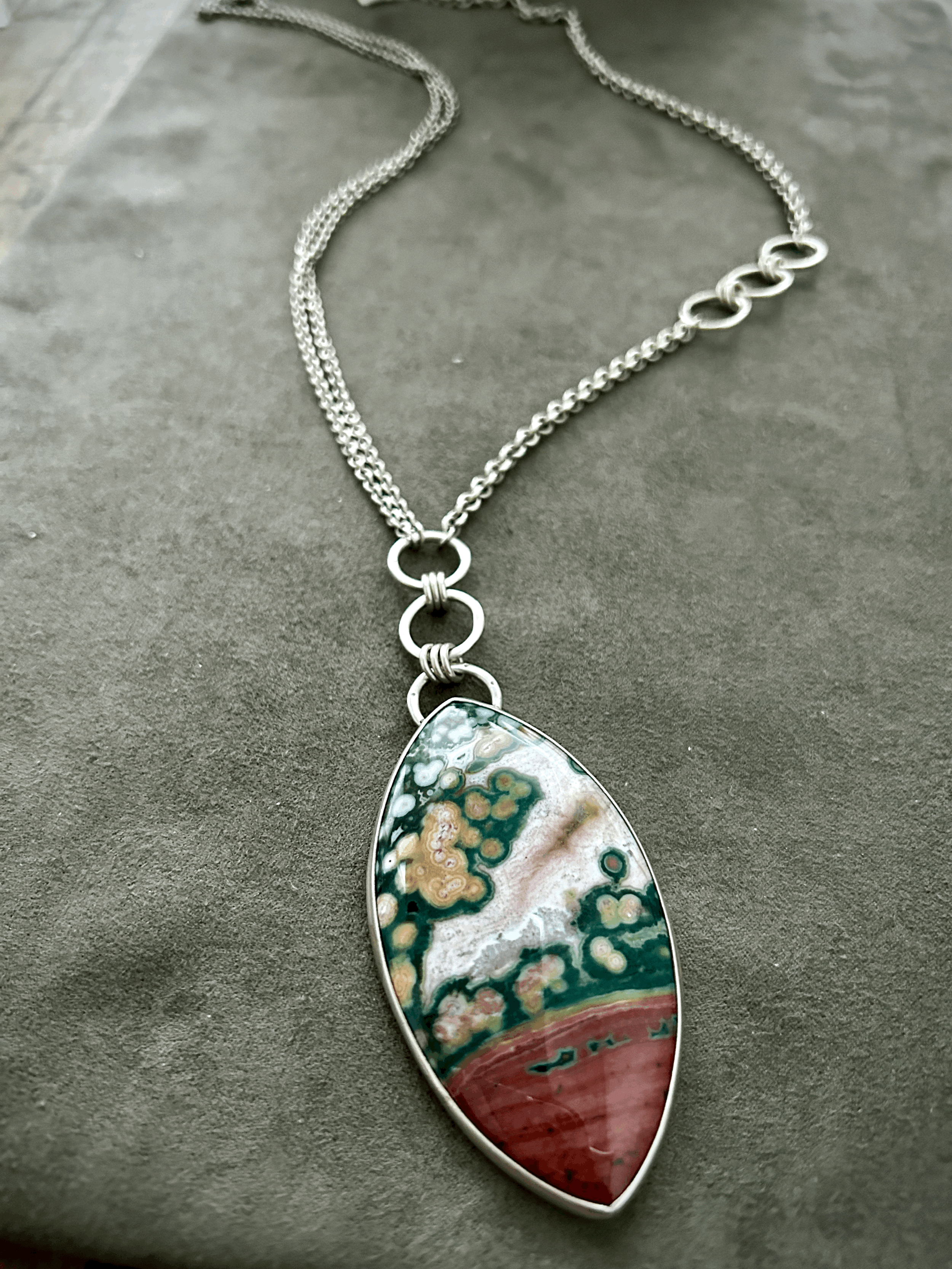 Ocean Jasper Statement Necklace