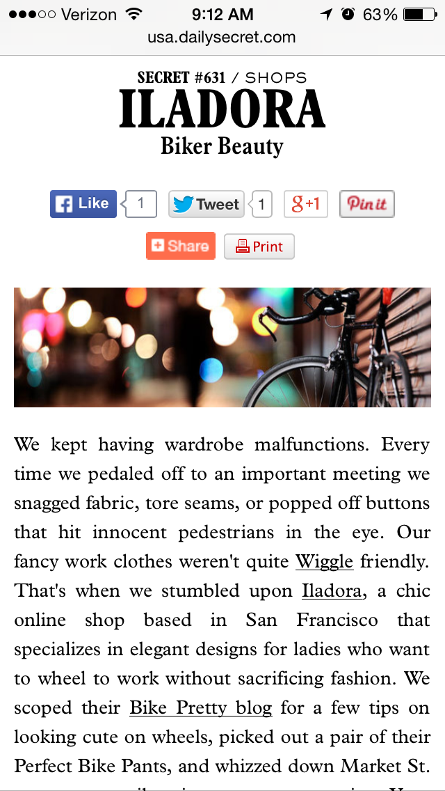 Featured on Daily Secret