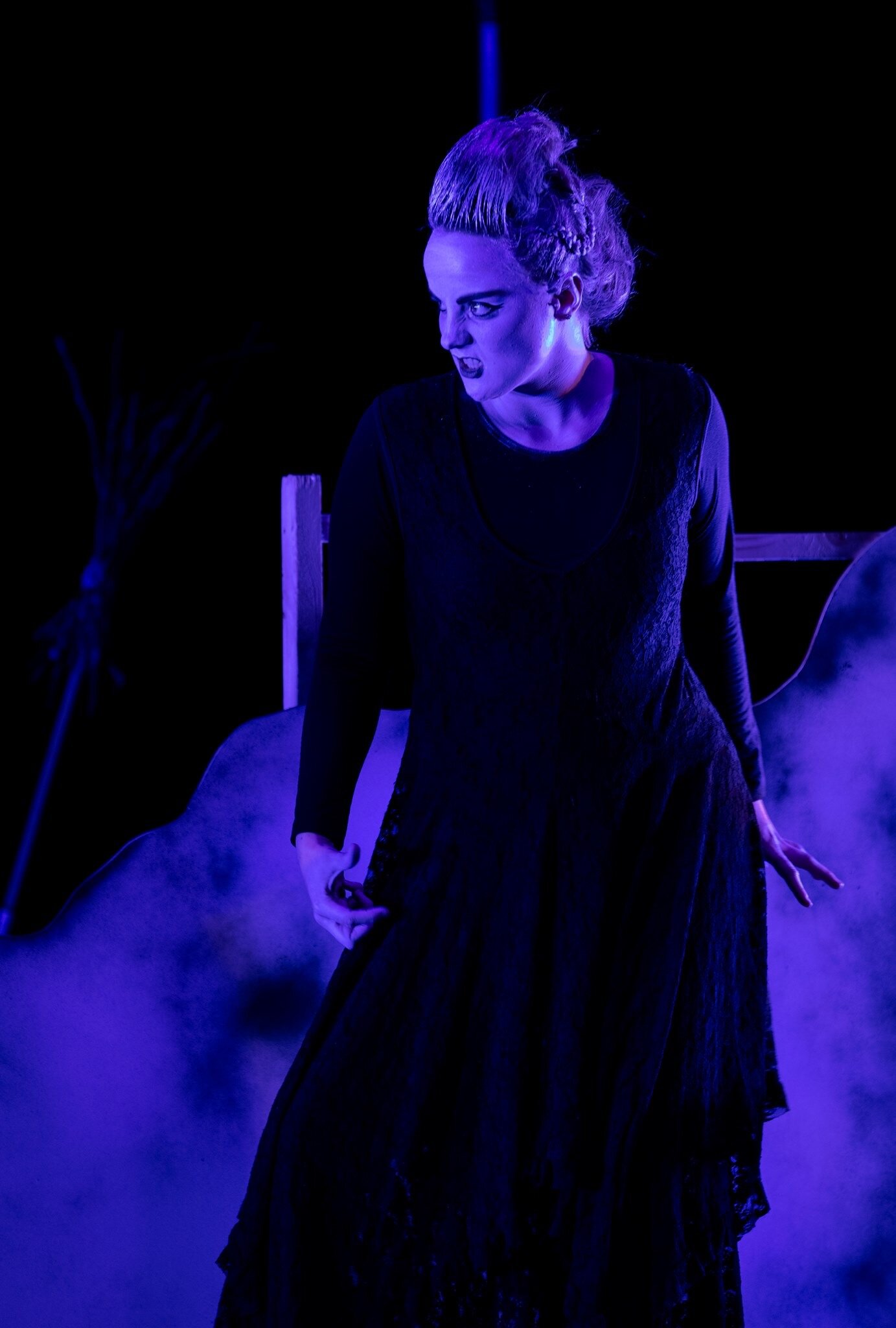 Morgan Carter as Witch 3 at the 2019 Yarra Valley Opera Festival