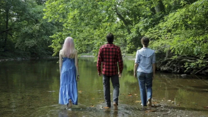  L to R: Gates Leonard (Isolde), Josh Landis (Tristan), Charlotte Simcock (Izzie) 