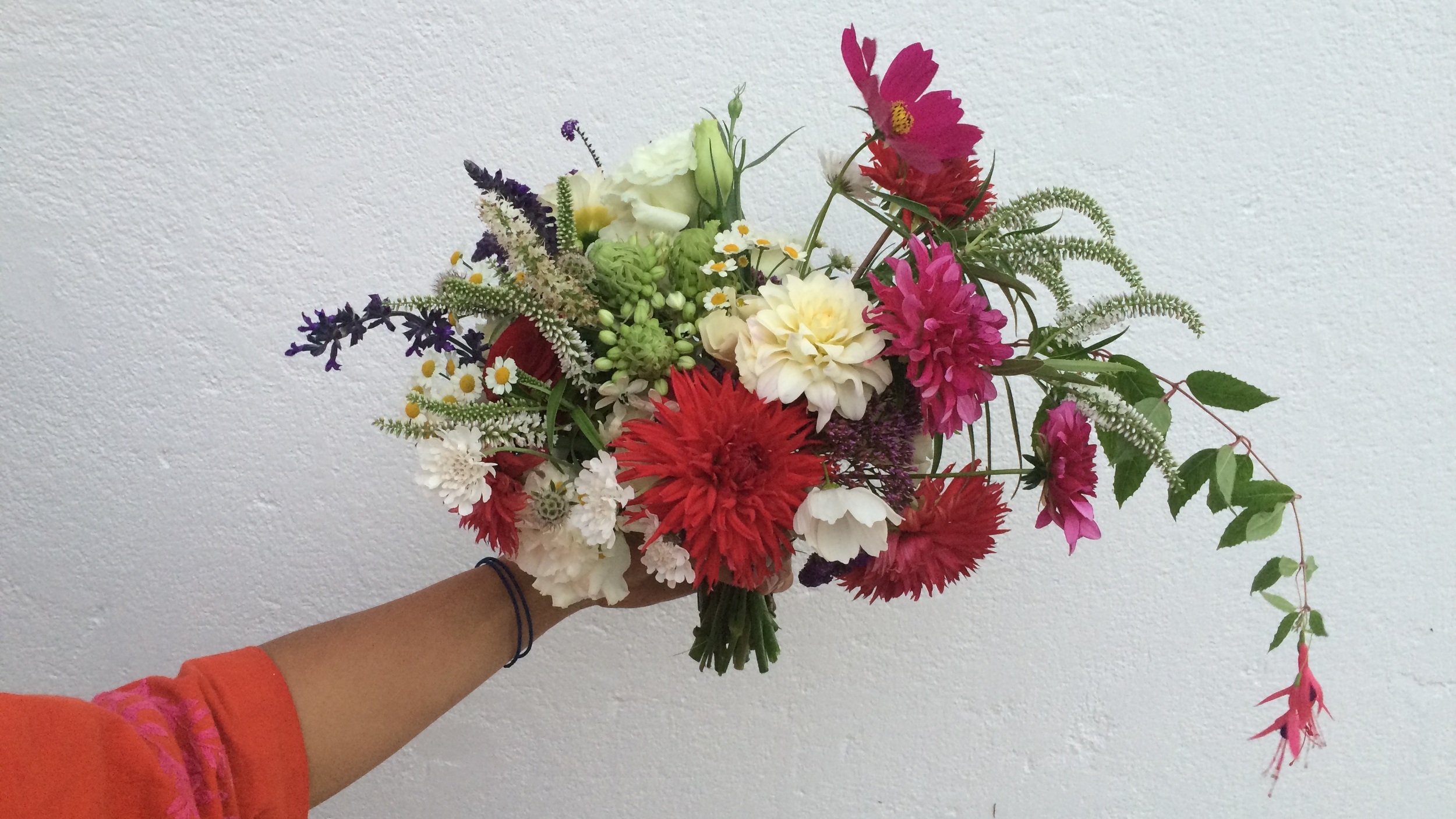 Bridal bouquet foraged materials