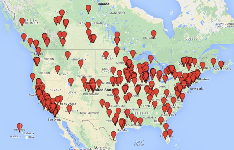 The above map shows all the places that have purchased a Breakout EDU kit so far!