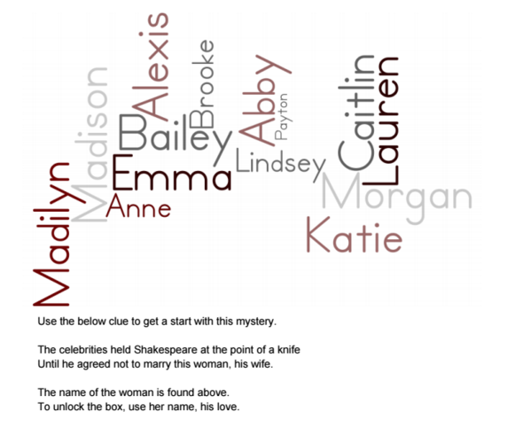 From Romeo and Juliet by Emily DeYoung